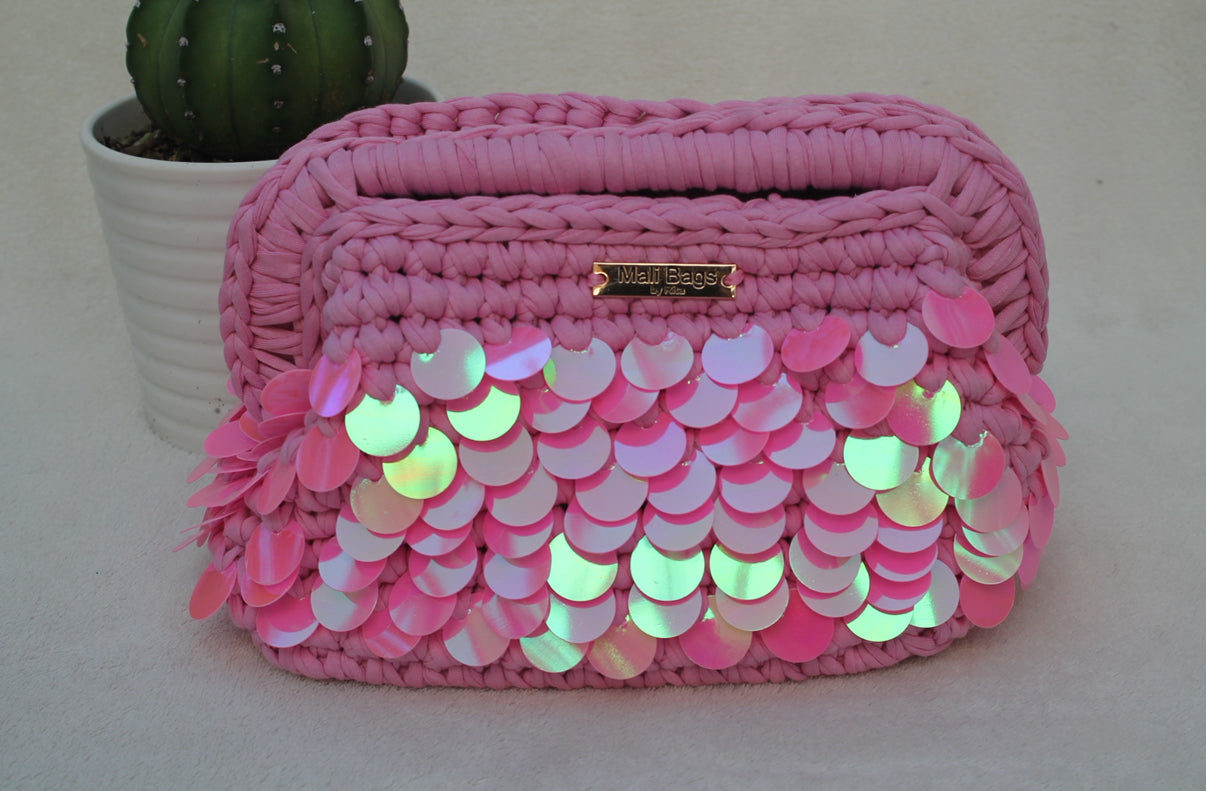 Alba Pink Mermaid Clutch