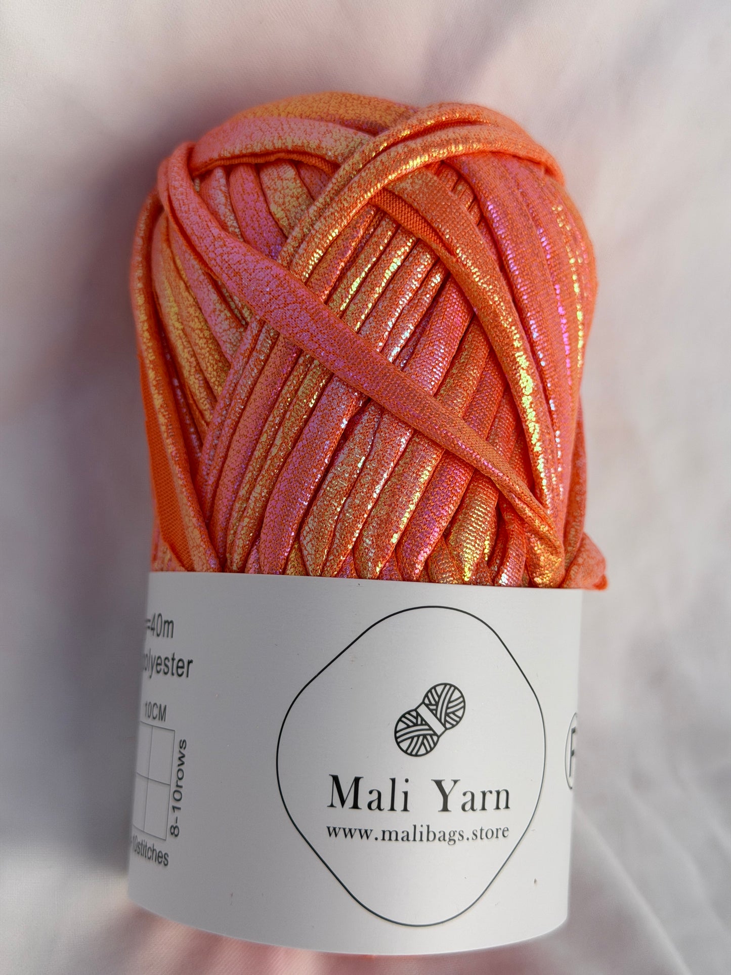 Sunset Orange Mermaid yarn