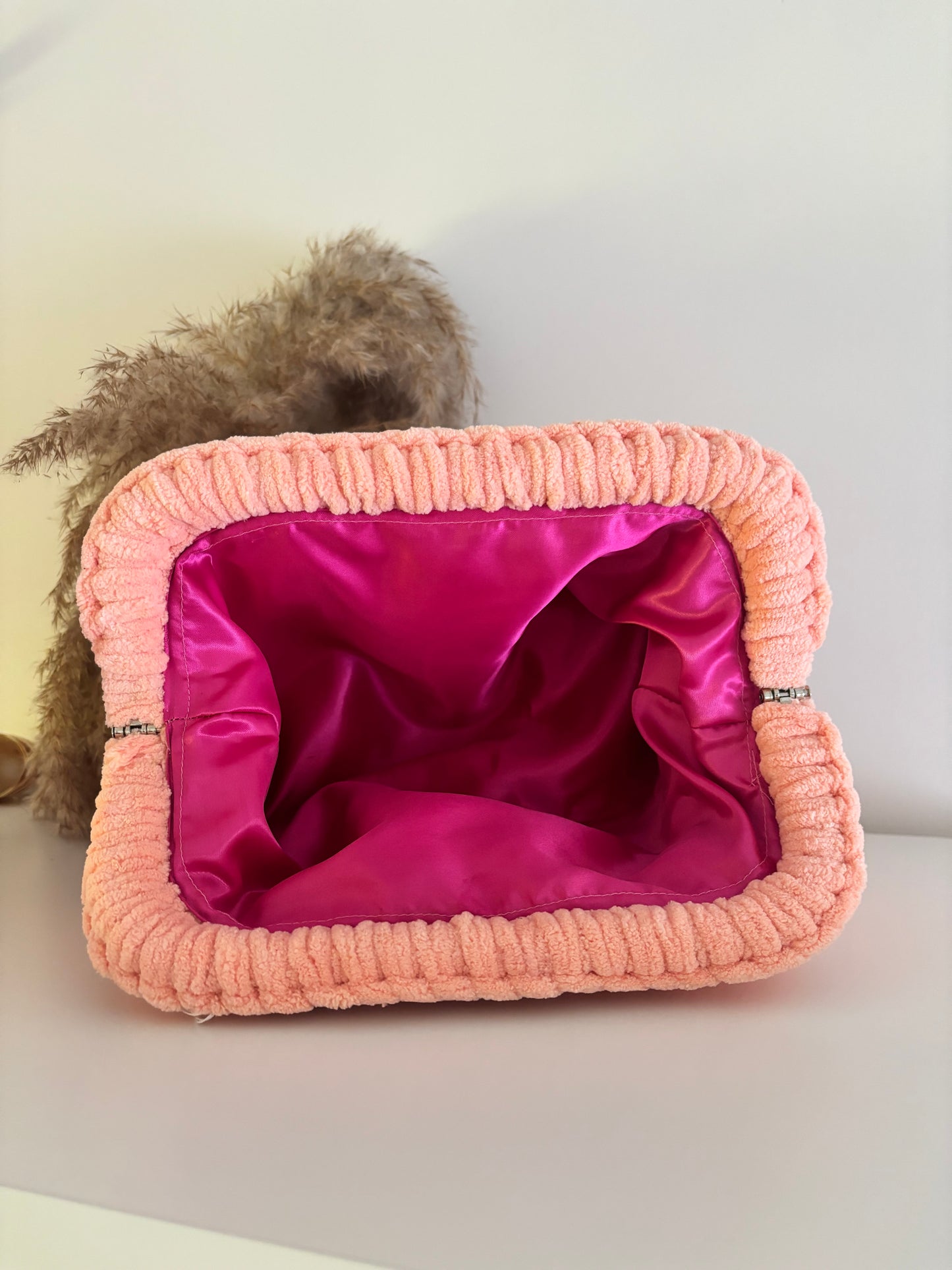 Mia Pastel Velvet clutch