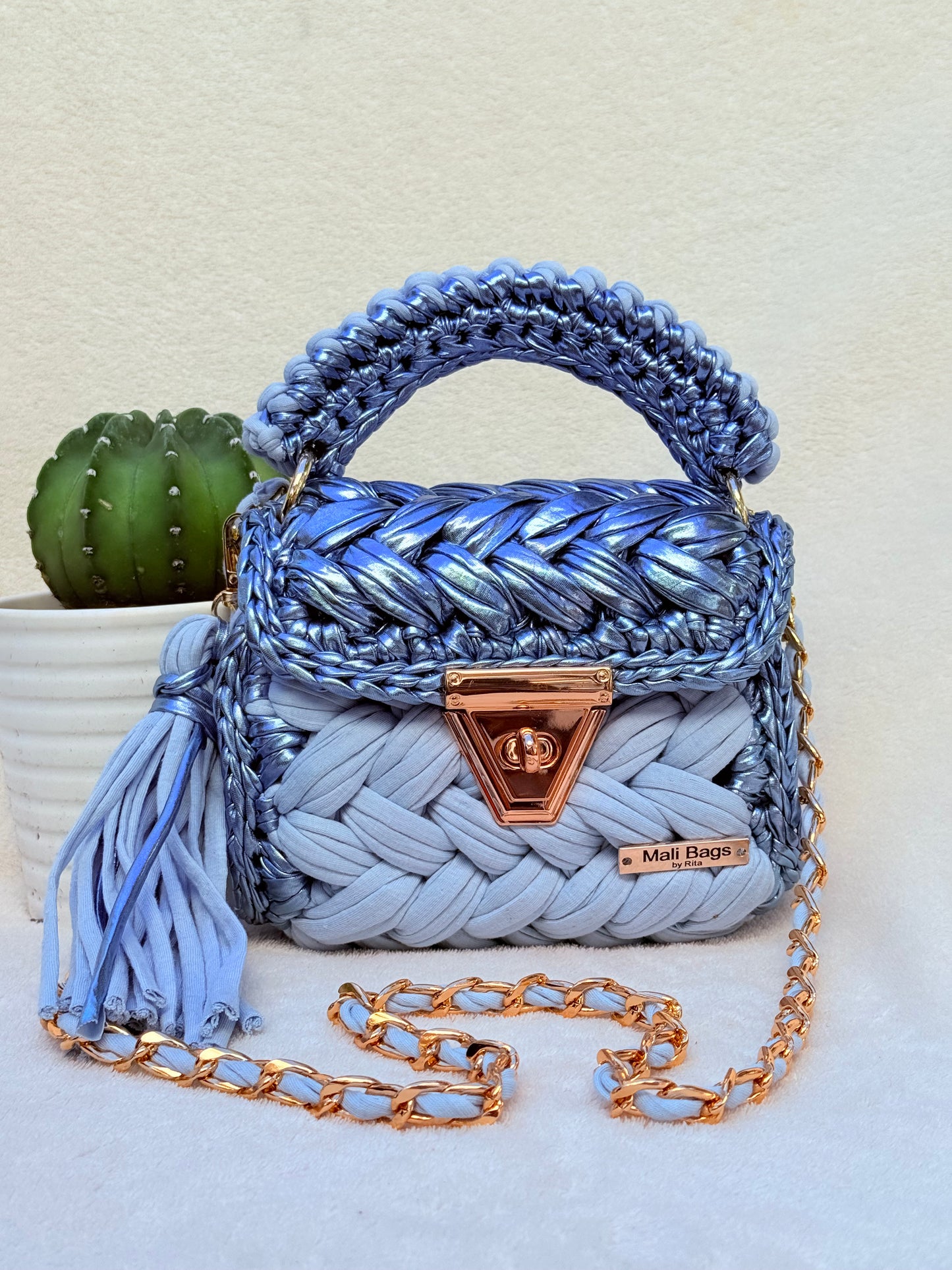 Aurora Puff bag Blue