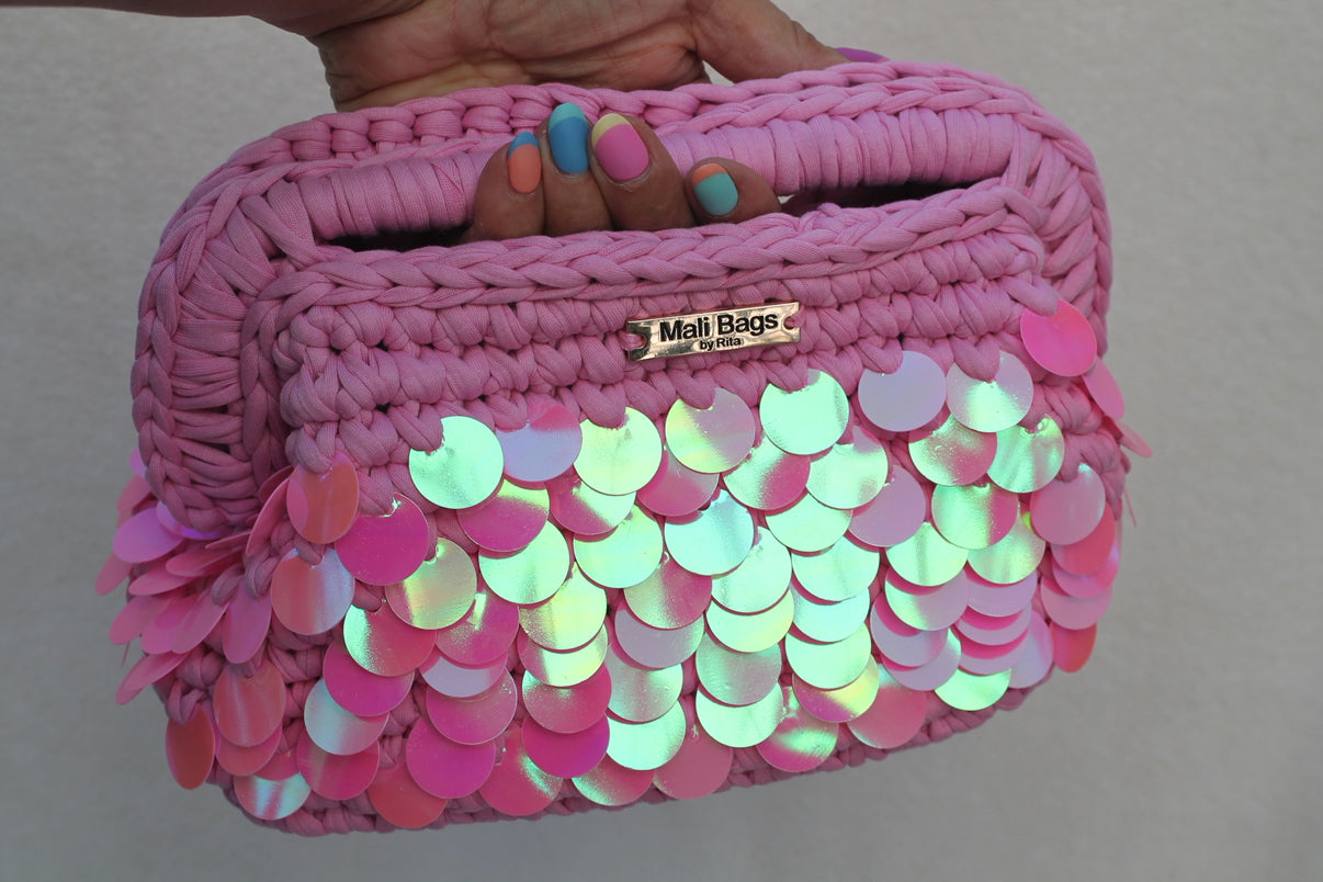 Alba Pink Mermaid Clutch