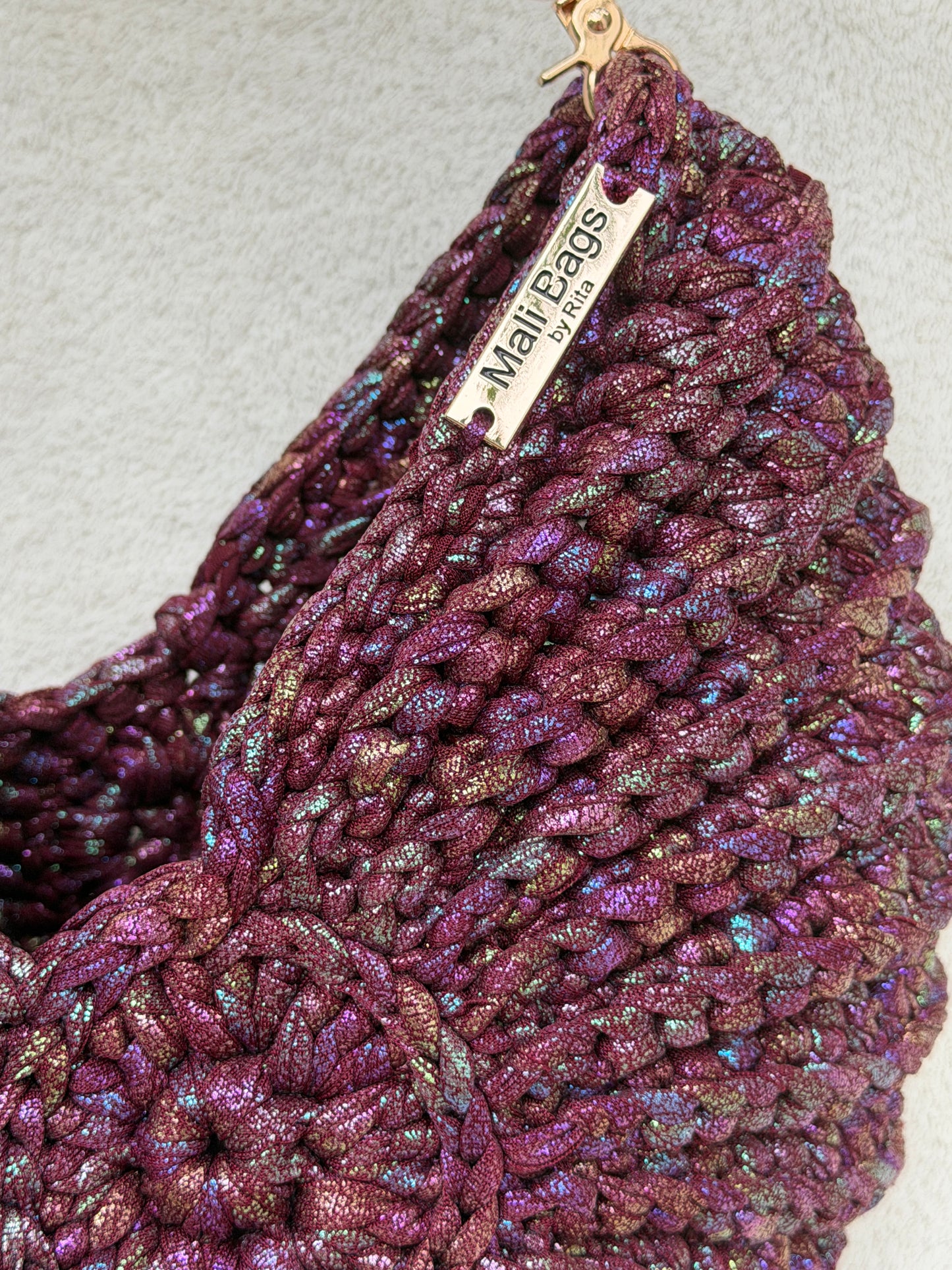 Ariel Burgundy mermaid bag