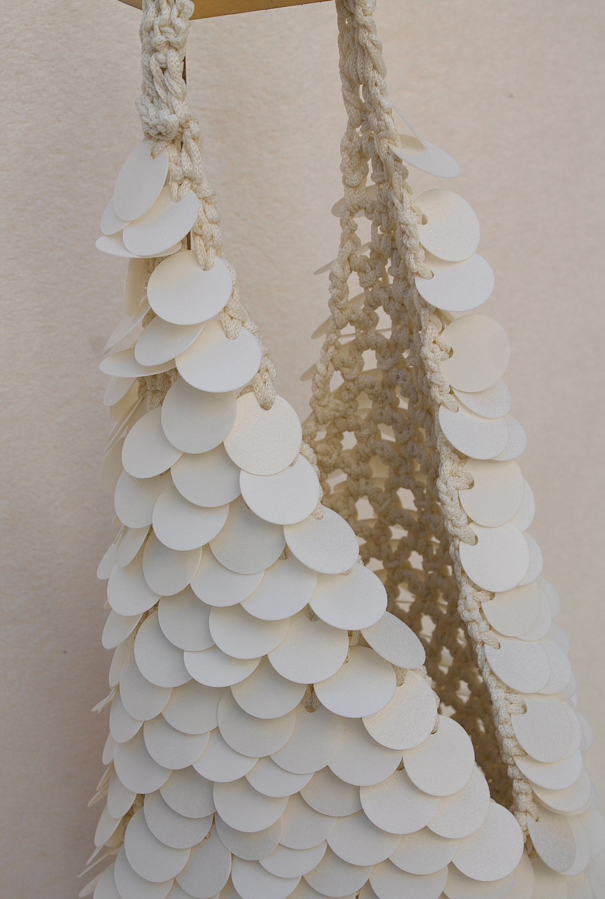 Mermaid Sequins Bag in White