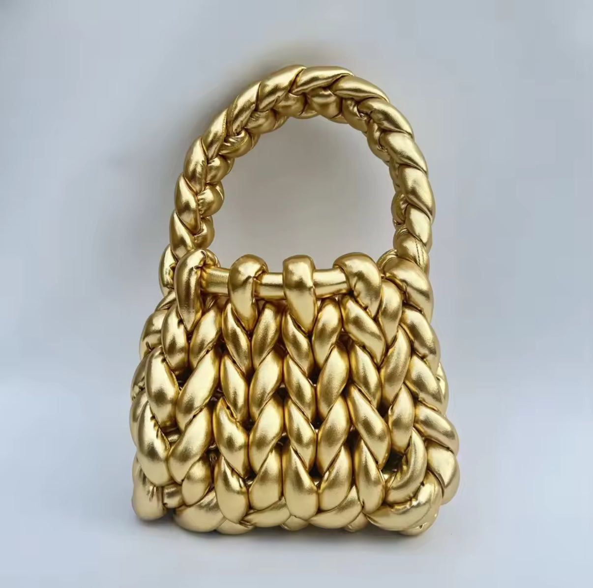 Moochie metallic chunky bag