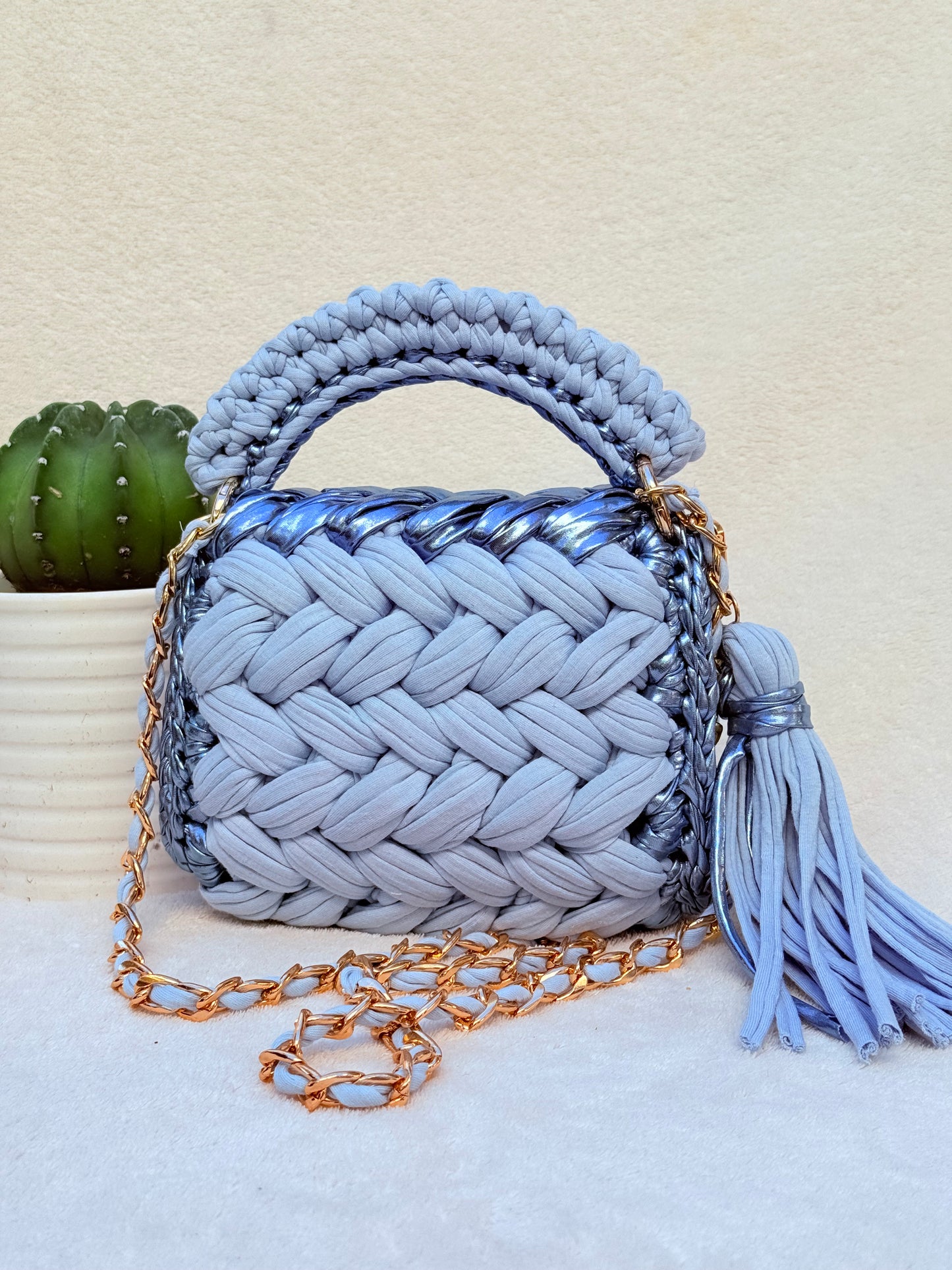 Aurora Puff bag Blue