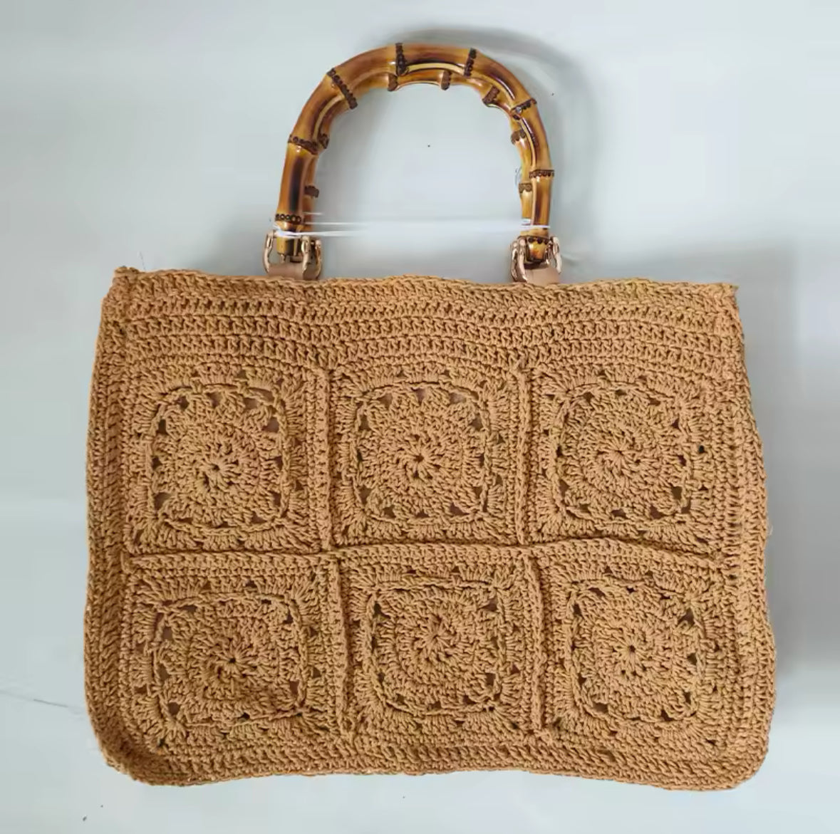 Maree caramel beach bag