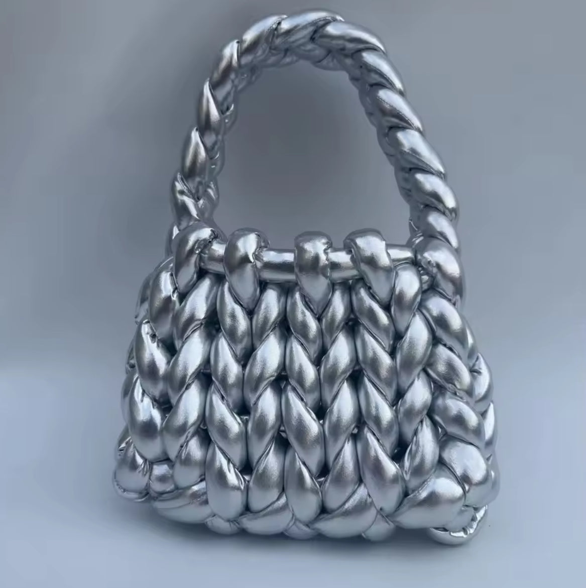 Moochie metallic chunky bag