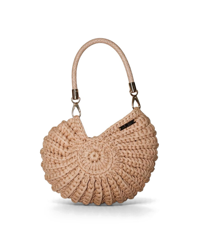 Ariel round seashell sand colour