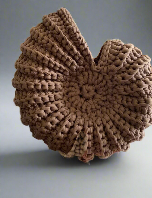 Ariel brown seashell bag