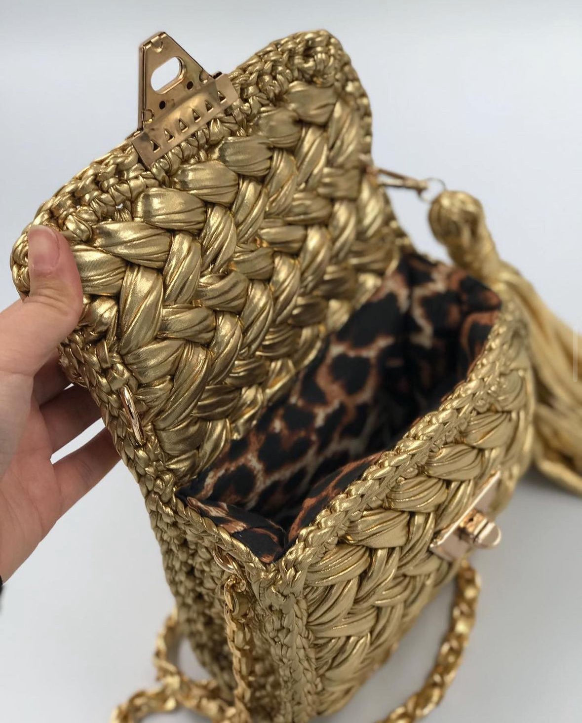 Nica gold metallic bag