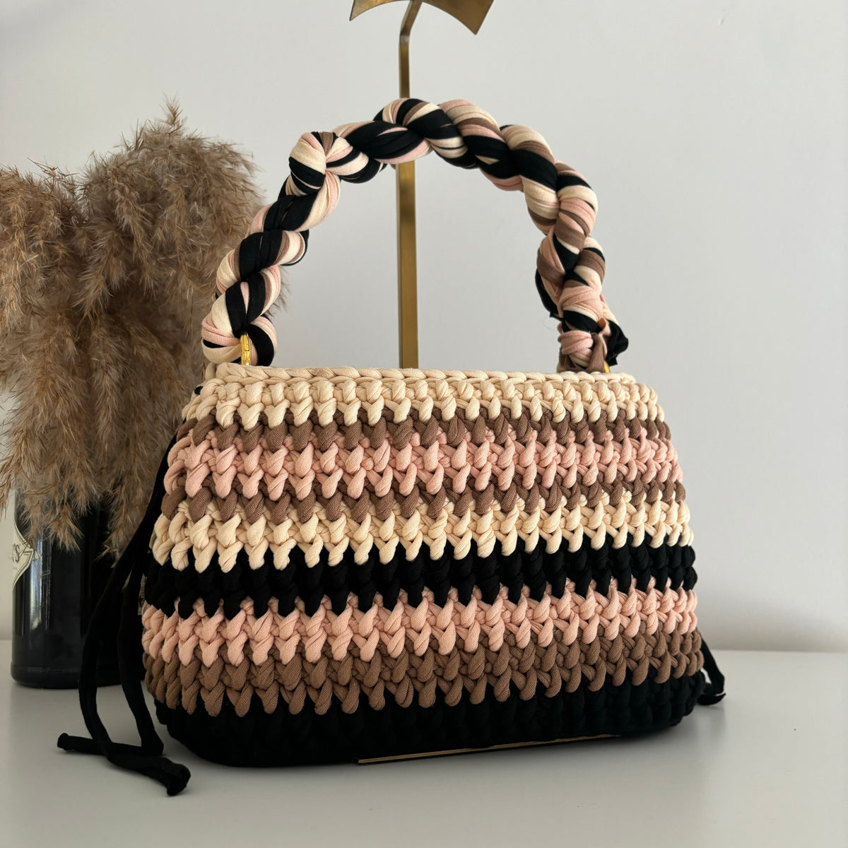 Carmen Bag in Black & Beiges-thumbmail-2
