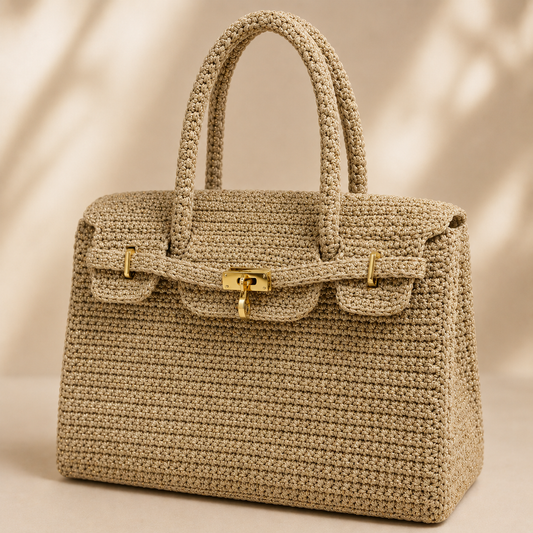 Mali Luxury’35 dark Beige w/ gold glitter