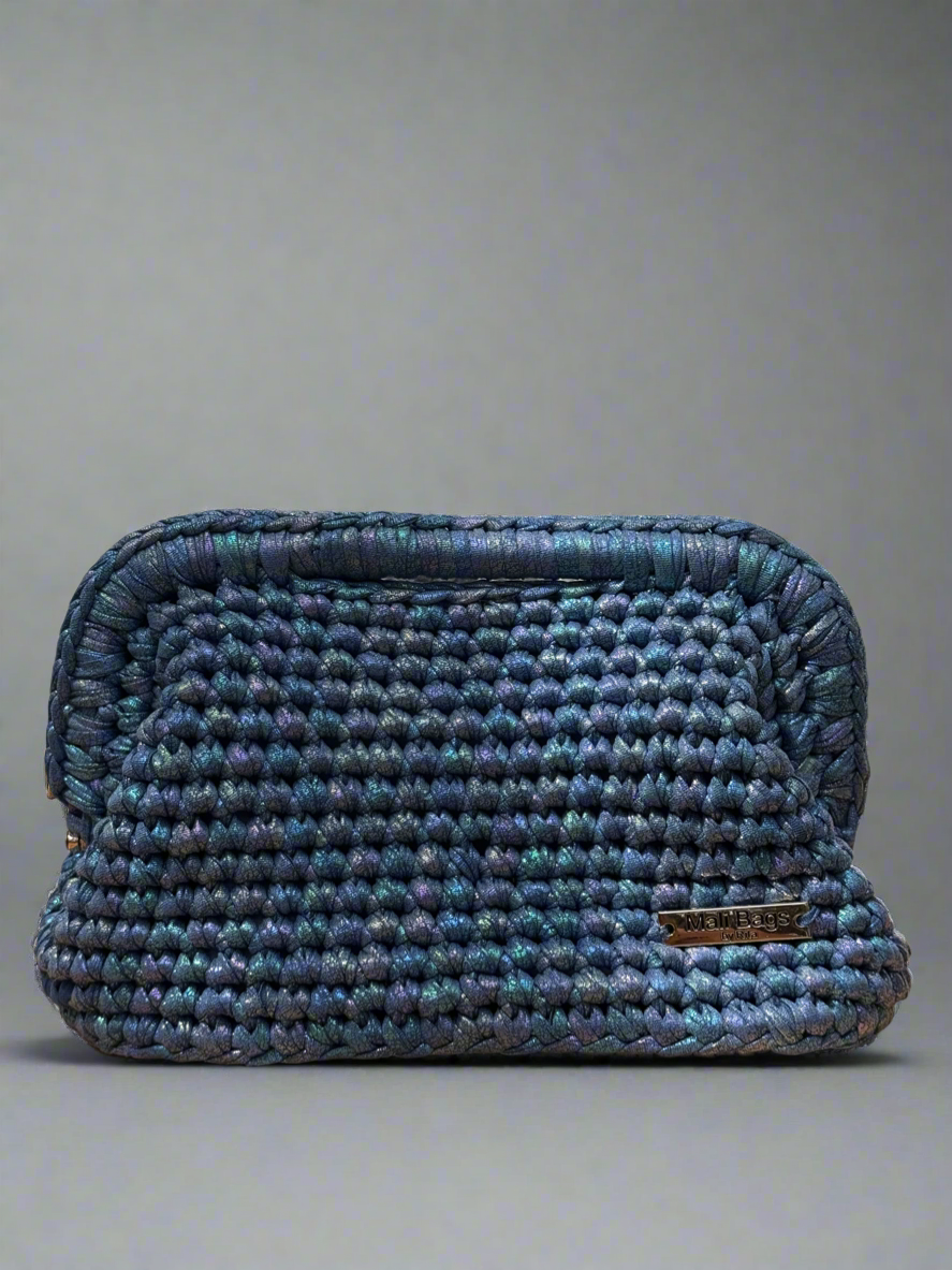 Sarah dark blue mermaid clutch