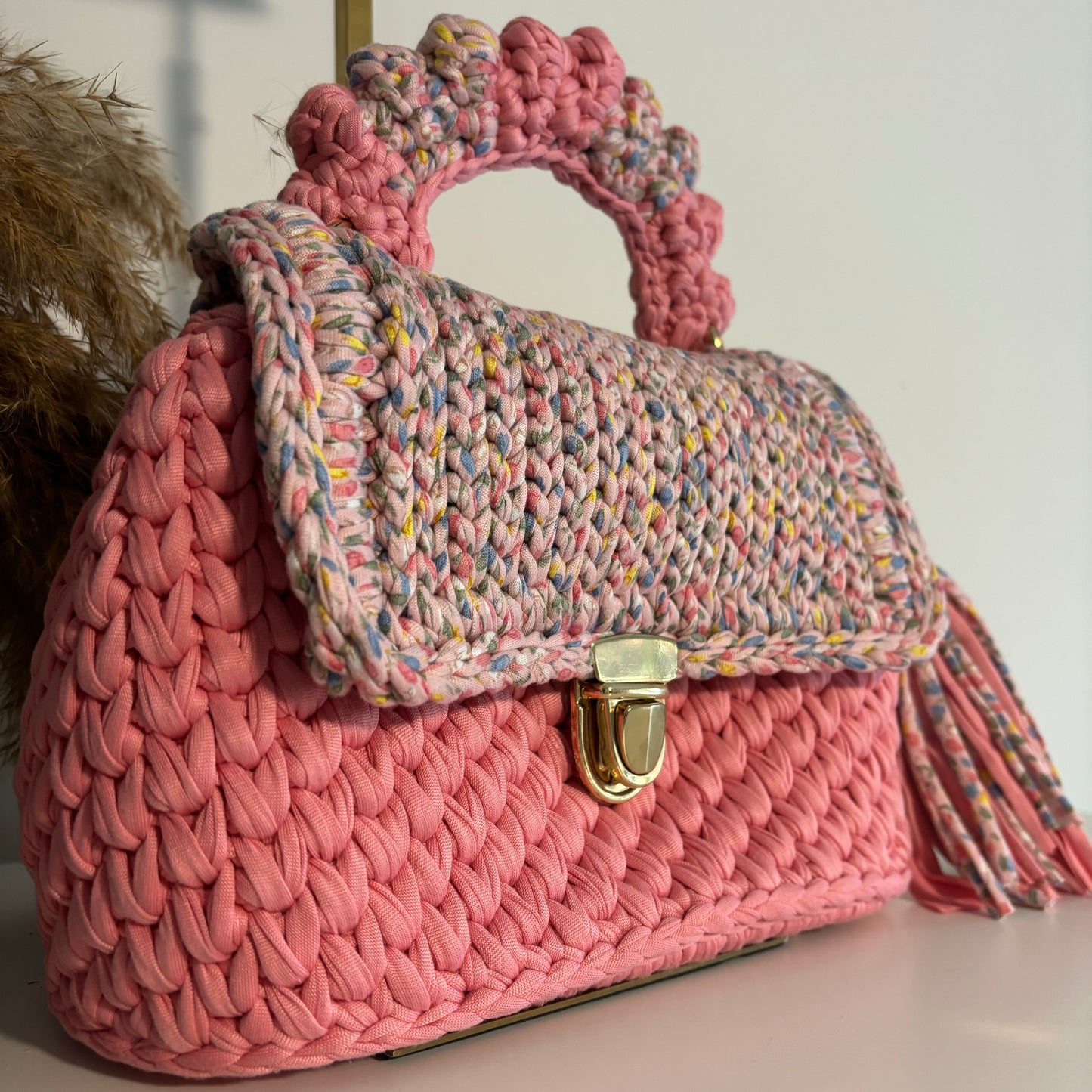 Rosa porpcorn bag