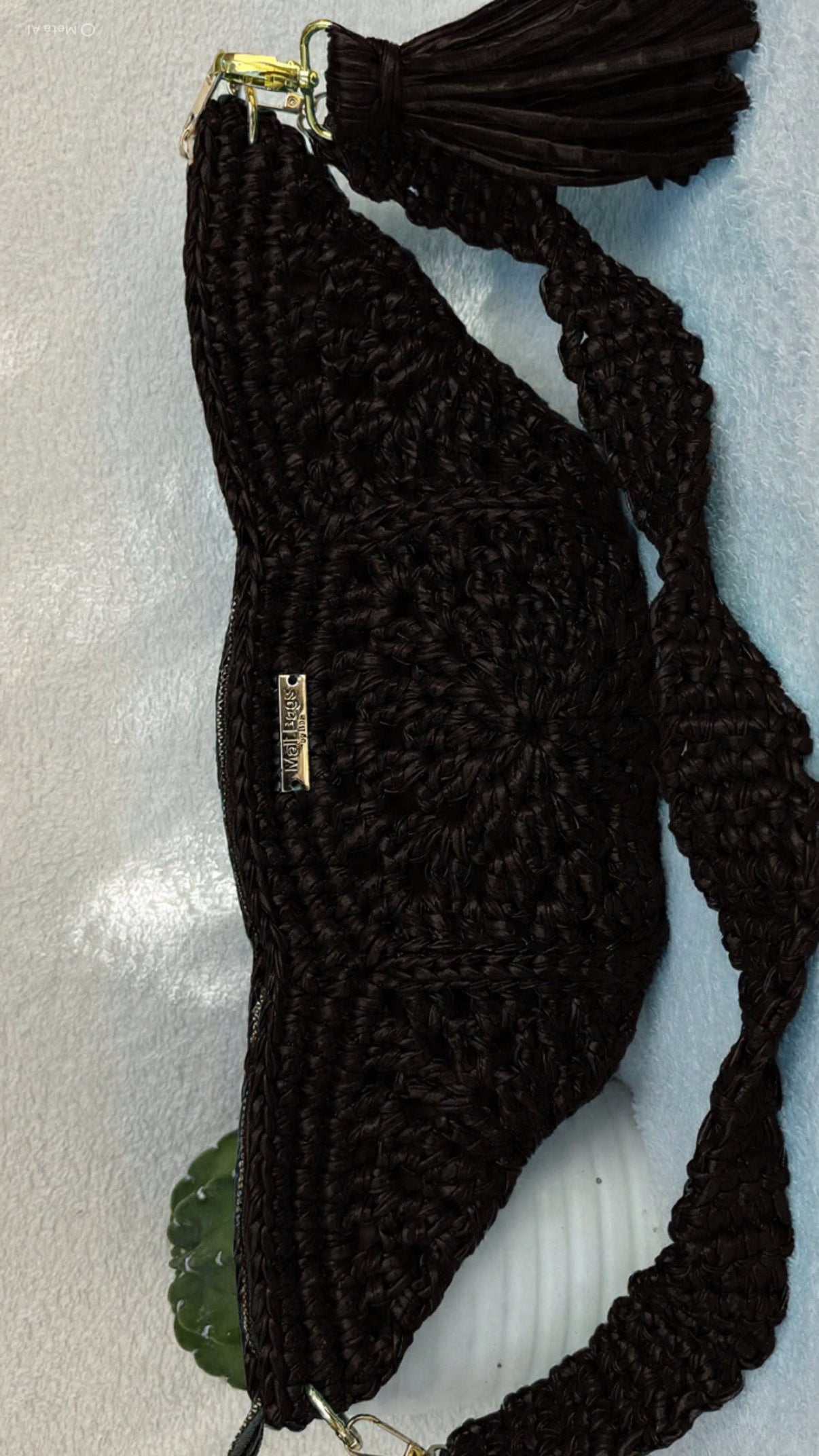 Luna shoulder bag leather black