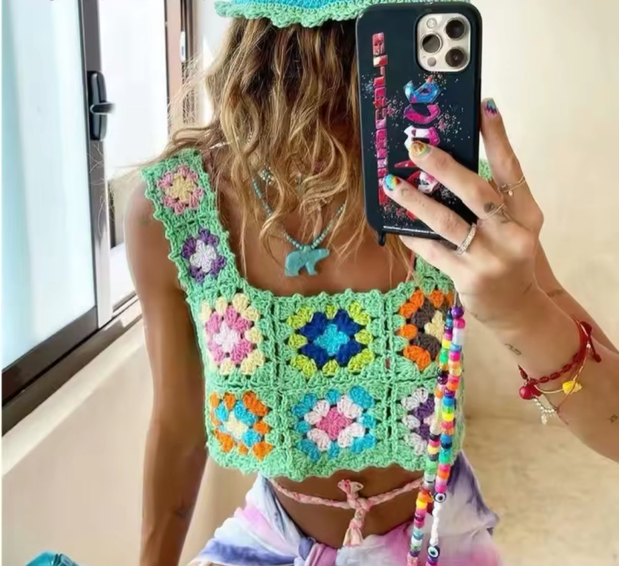 Nanny square crop top