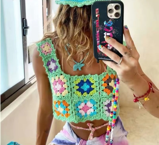 Nanny square crop top