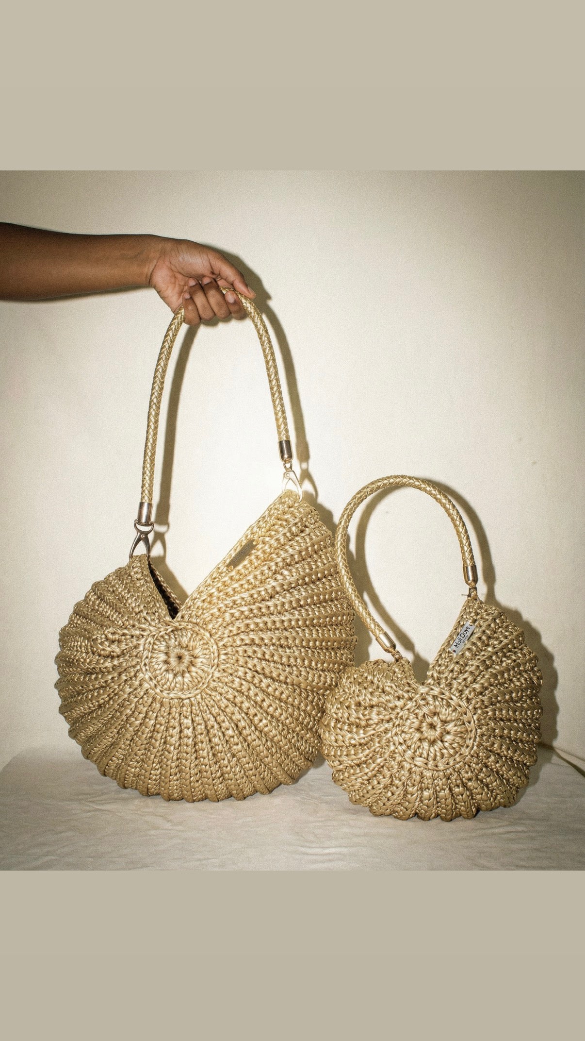 XXL Ariel seashell bag in Premium yarn