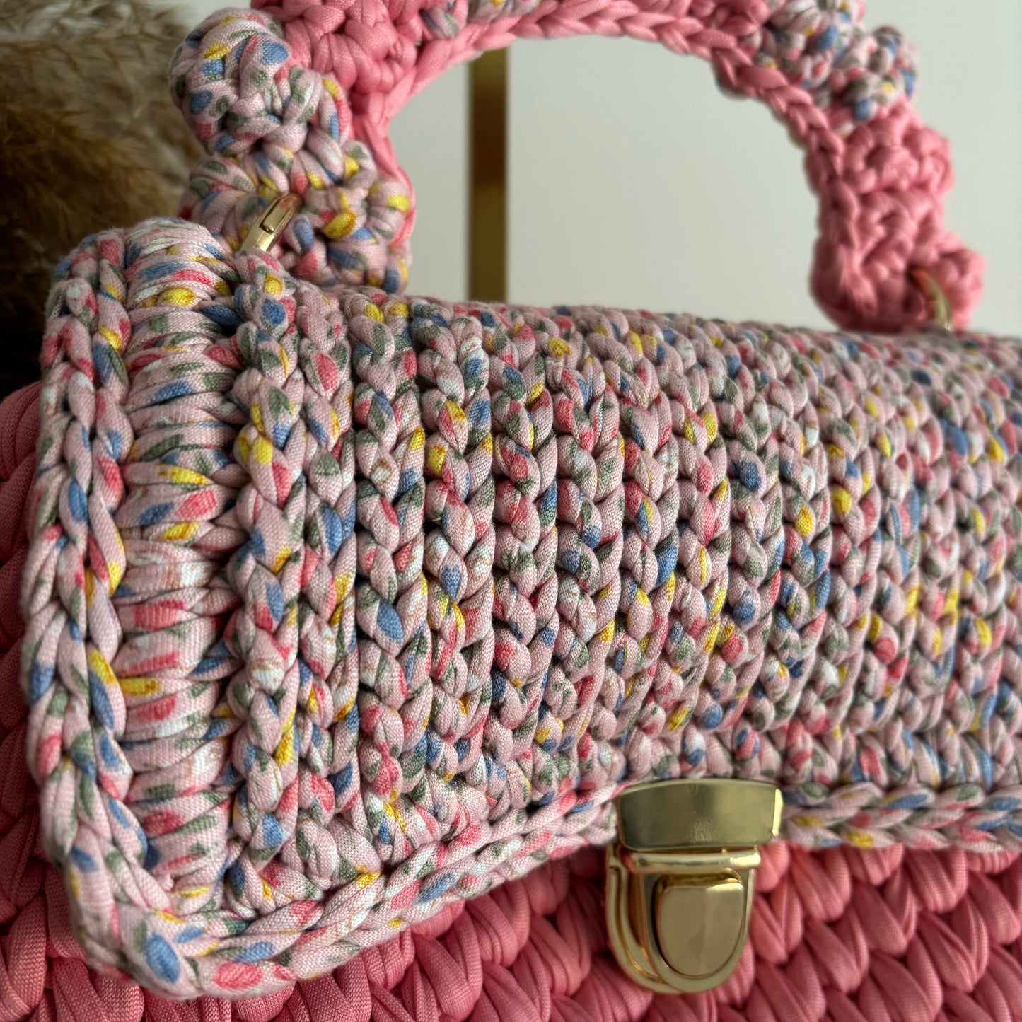 Rosa porpcorn bag
