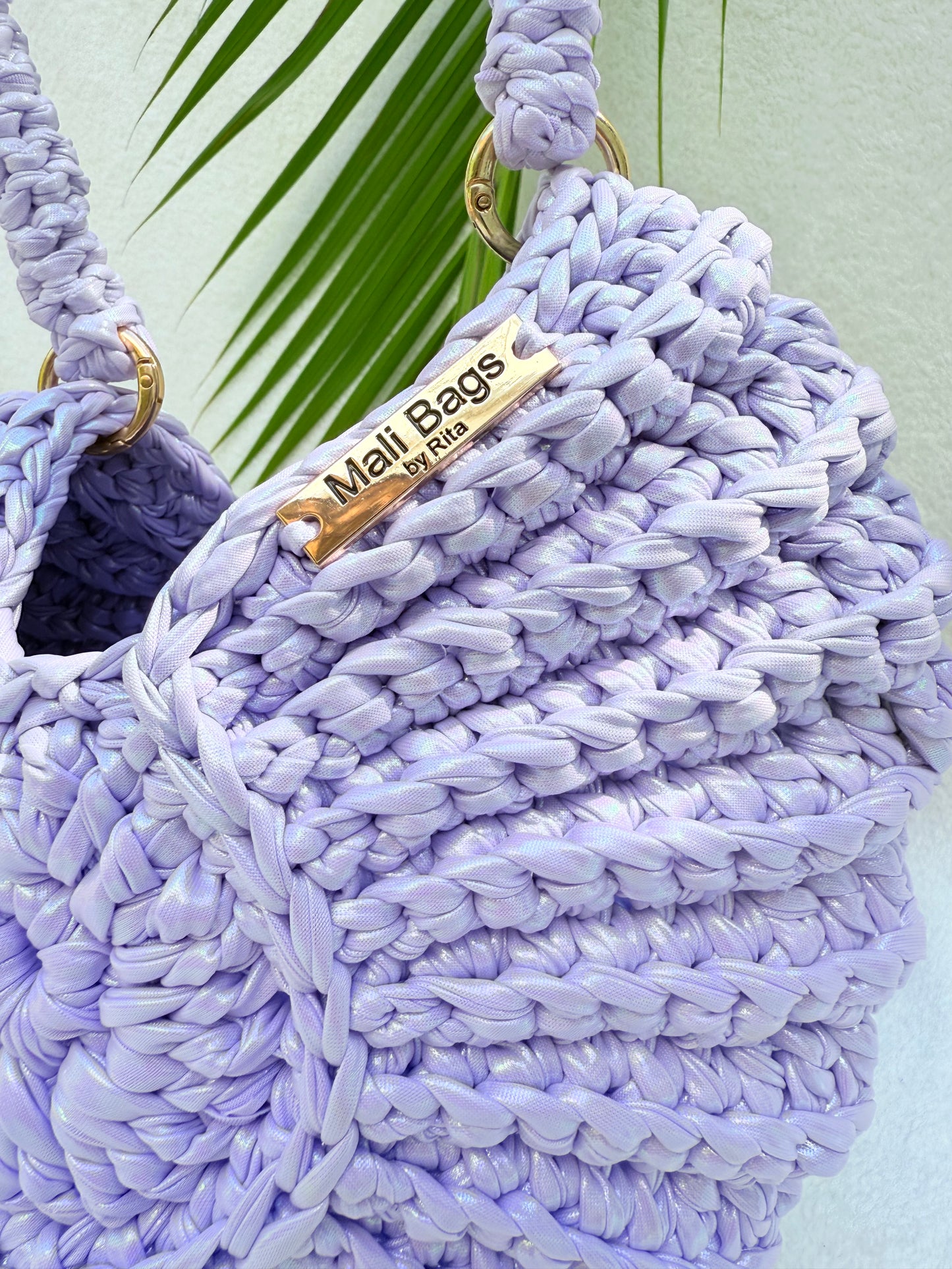 Ariel lilac faux leather premium yarn