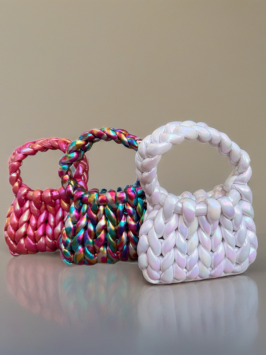 Moochie metallic chunky bag