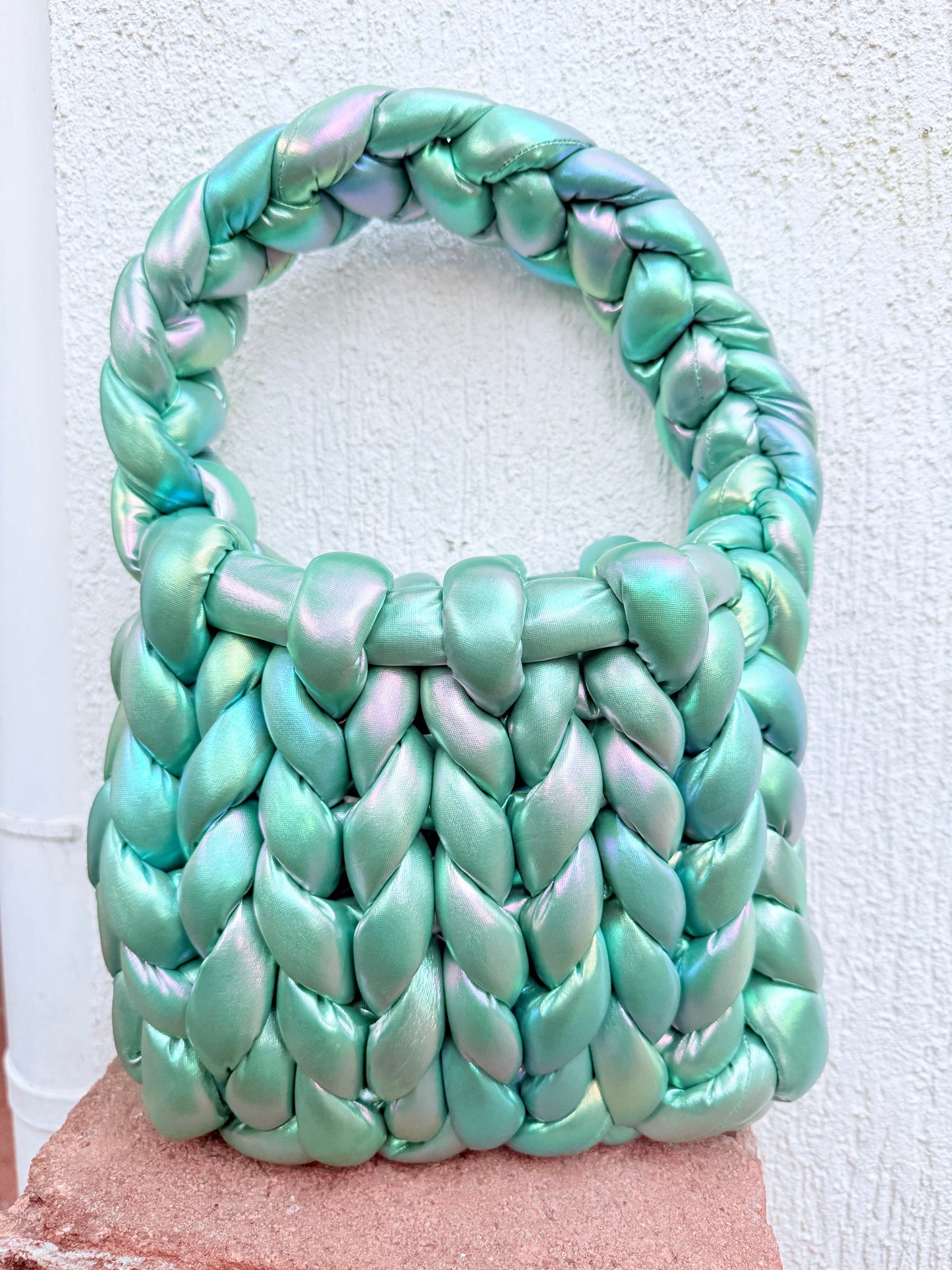 Moochie metallic chunky bag