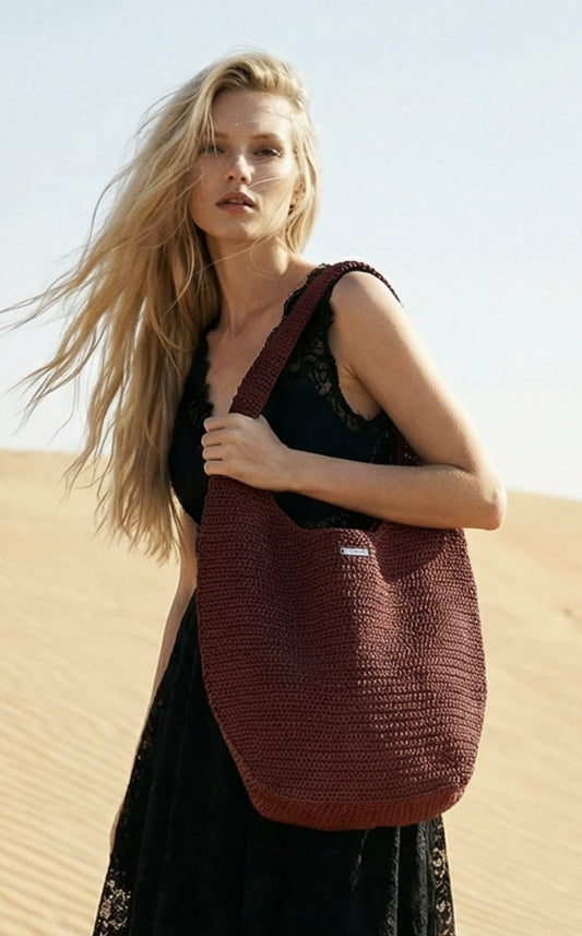 Sahara chunk bag XL terracotta