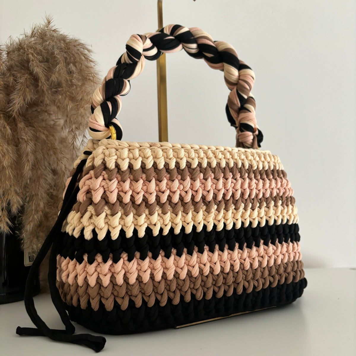 Carmen Bag in Black & Beiges-thumbmail-3
