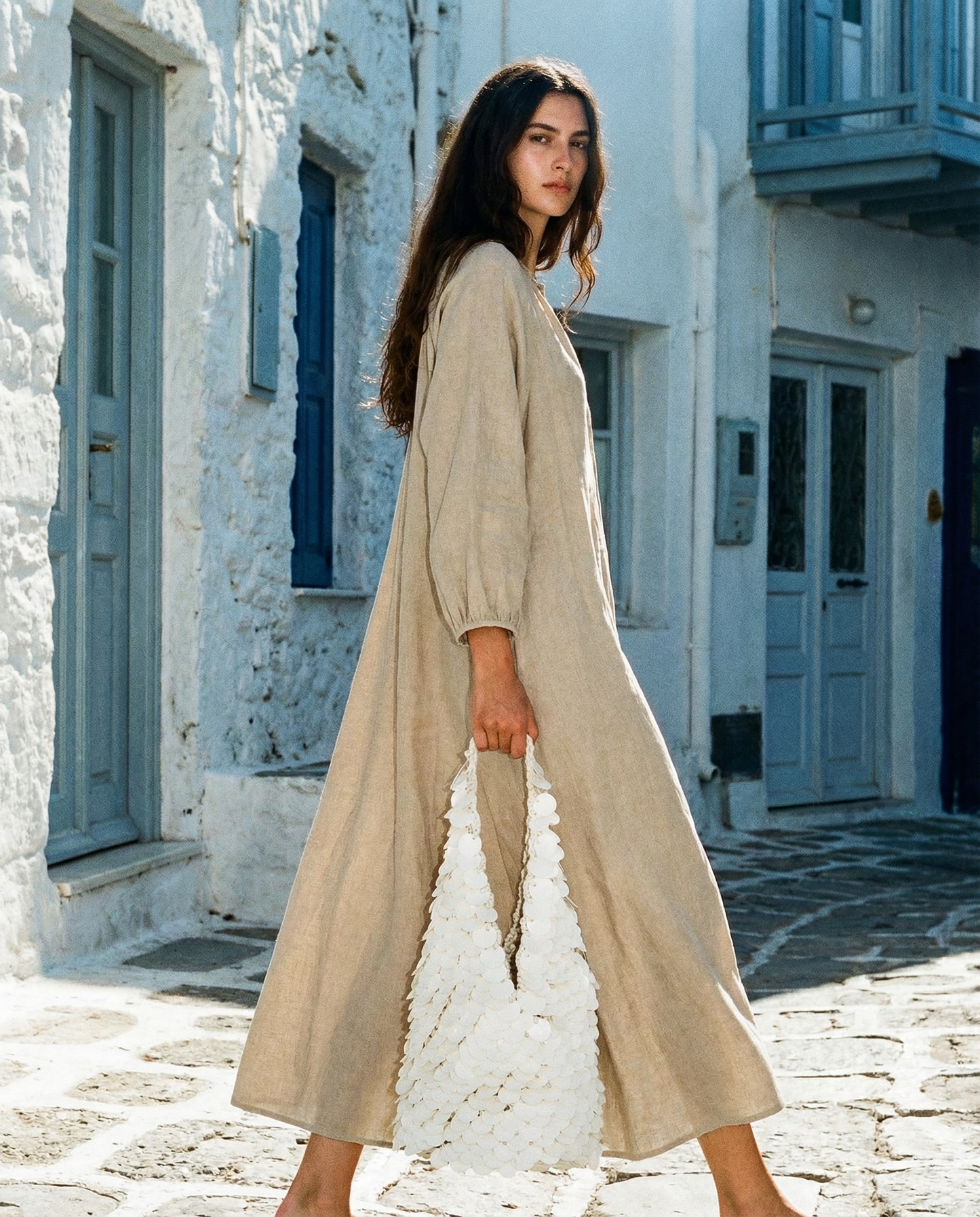 Zara Sequins white bag {Limited Edition}