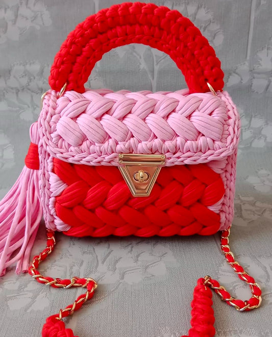 Carmella red&pink premium yarn
