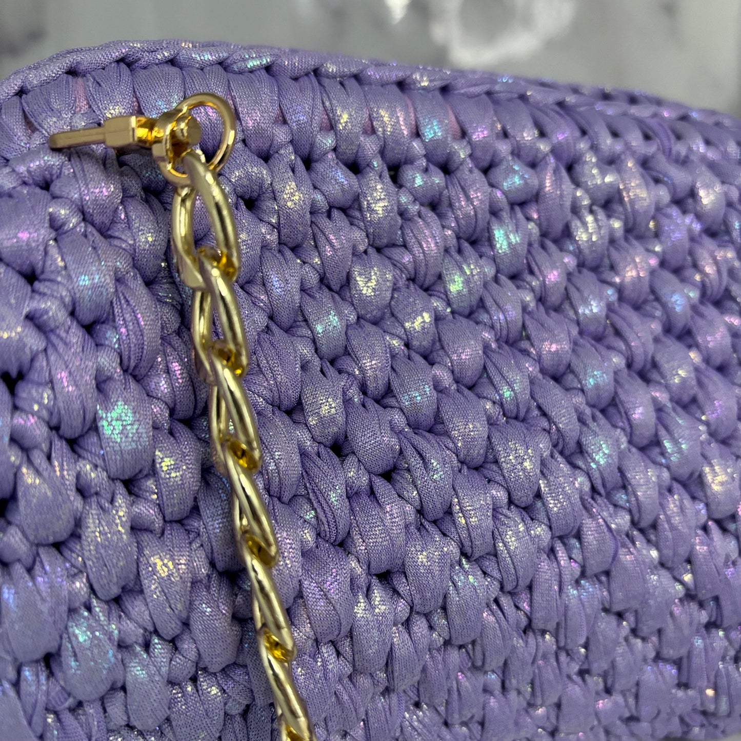 Sarah mermaid lilac Clutch
