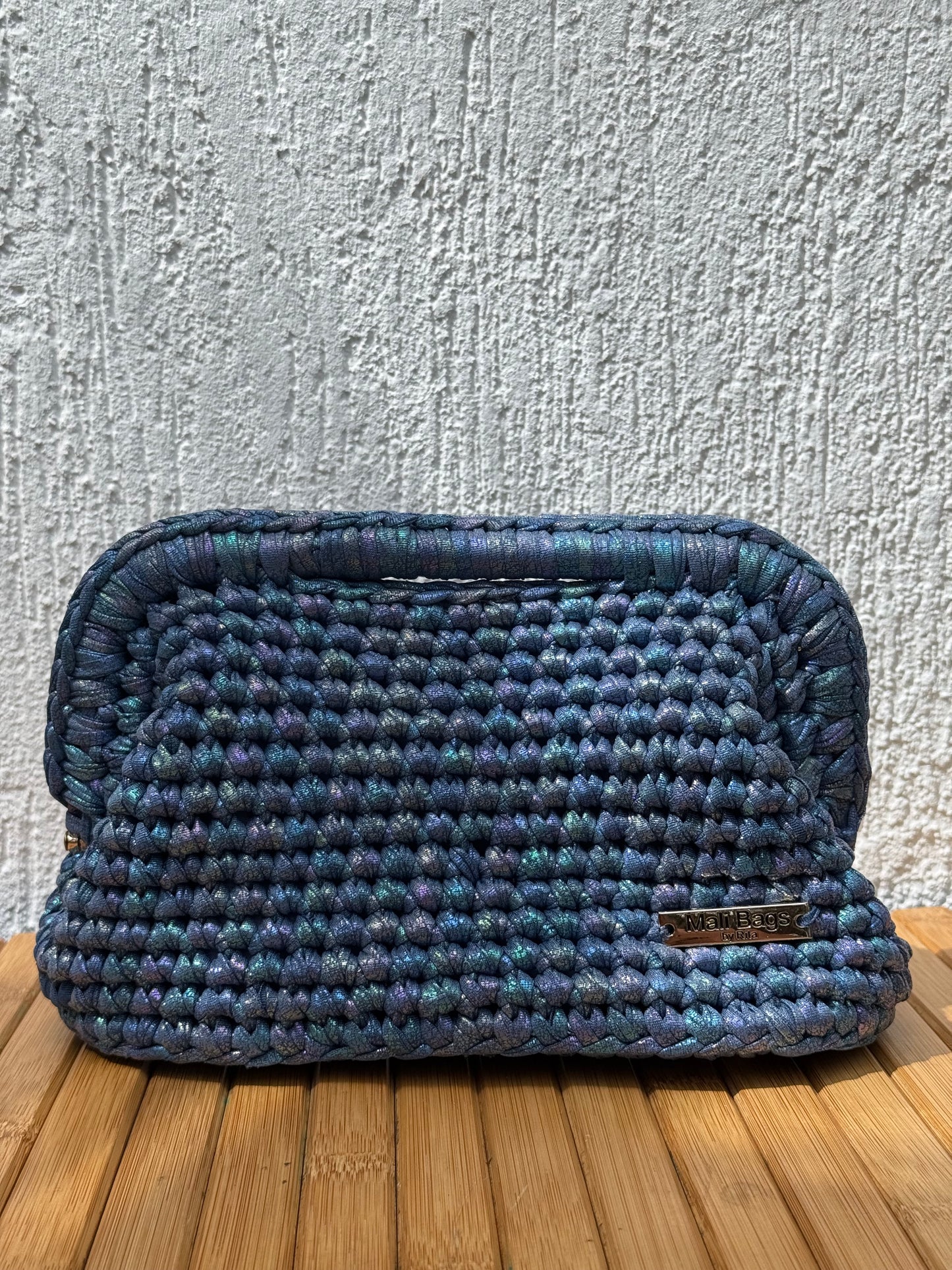 Sarah dark blue mermaid clutch
