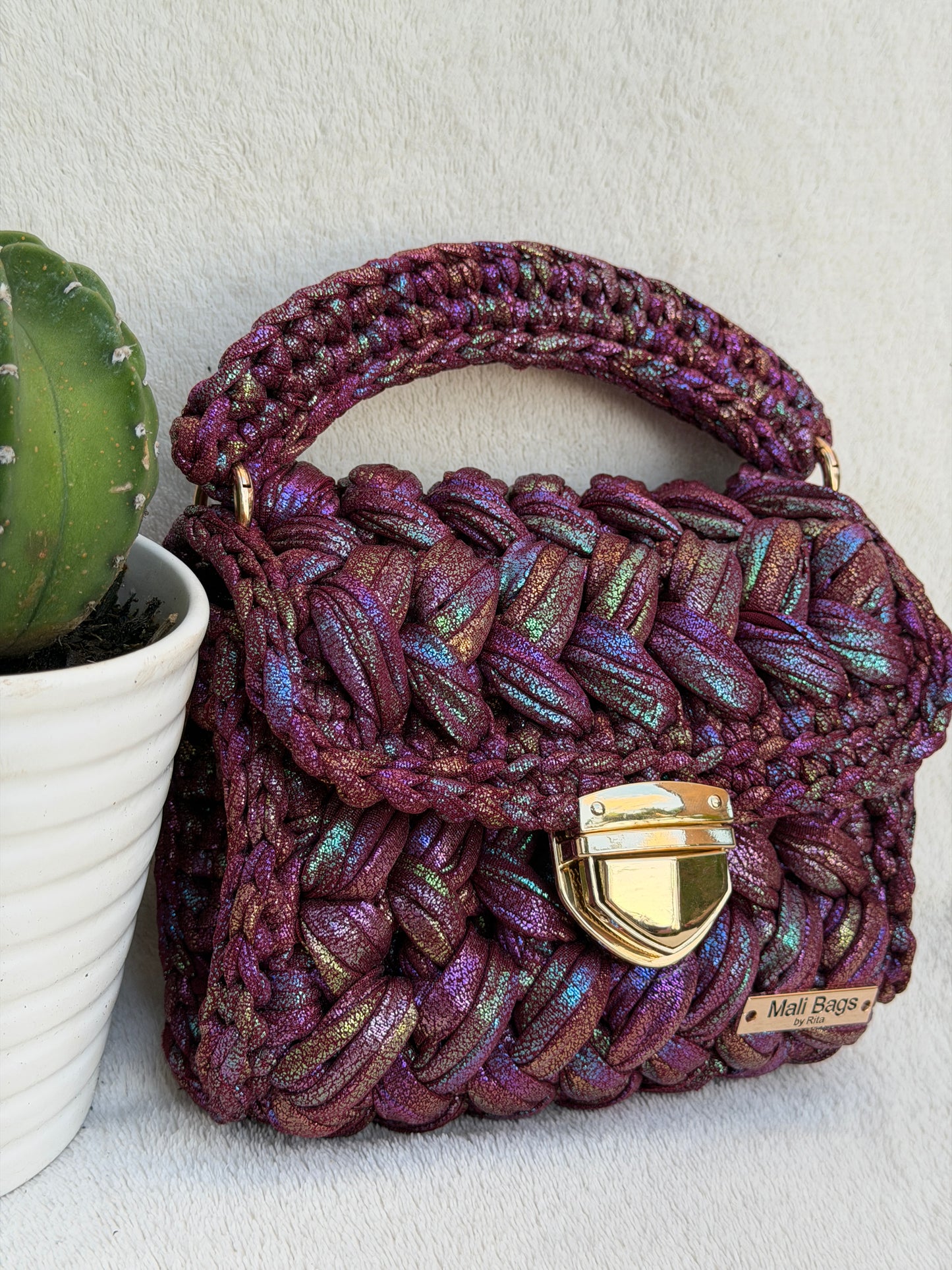 Ariana mermaid puff bag