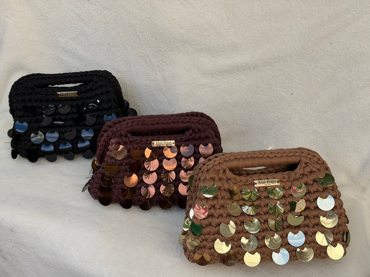Mermaid Sequin Clutch in Caramel & Gold-thumbmail-5