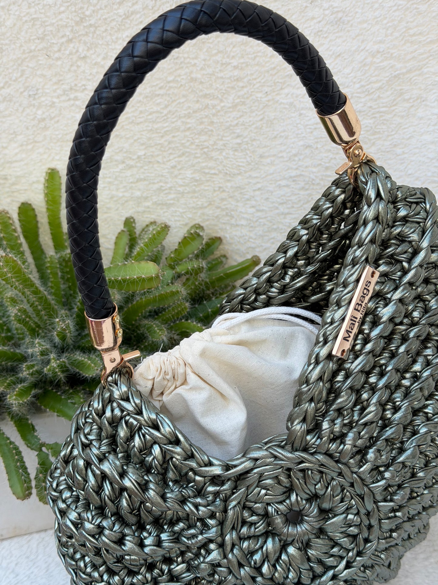 Ariel Seashell metallic Khaki
