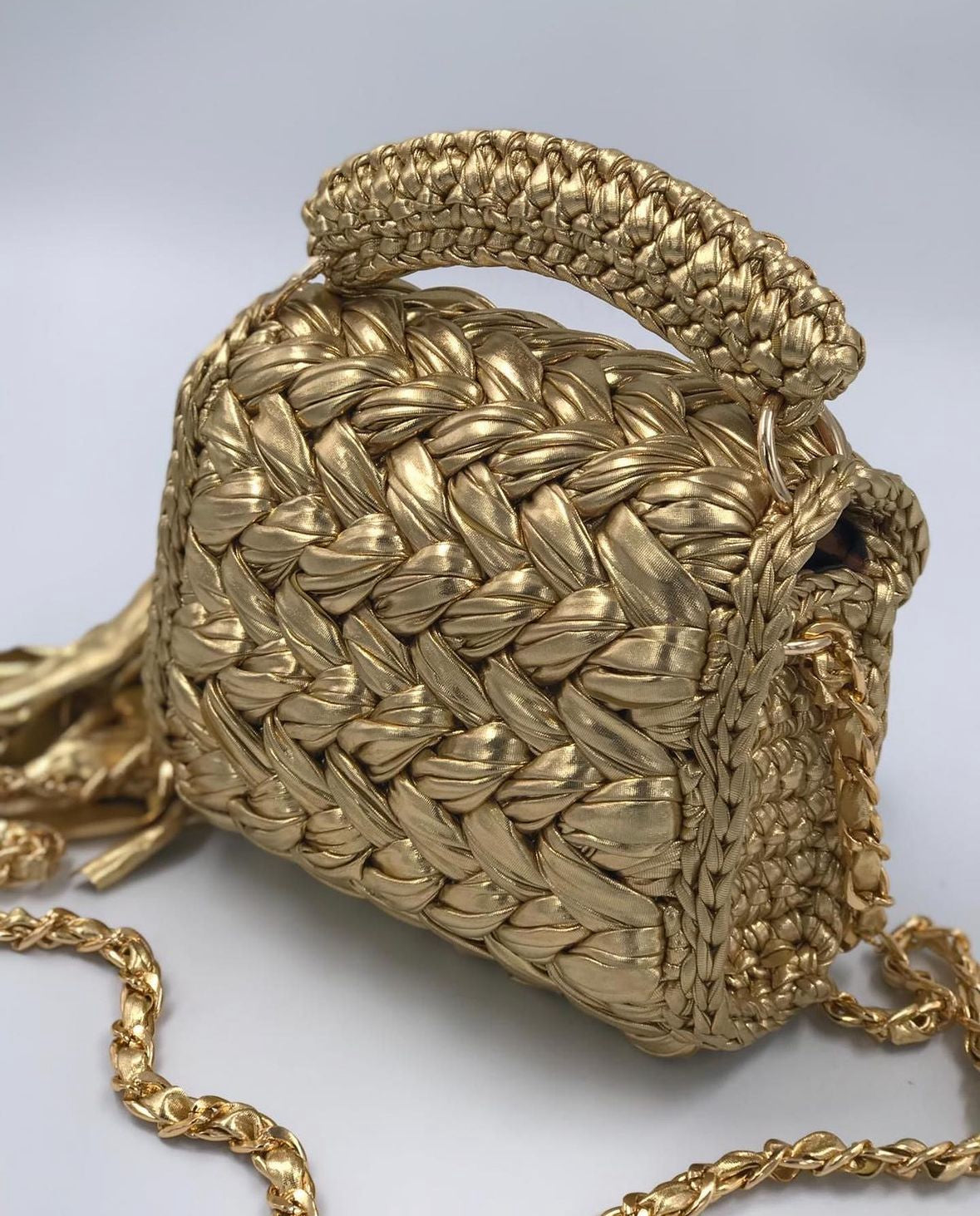 Nica gold metallic bag