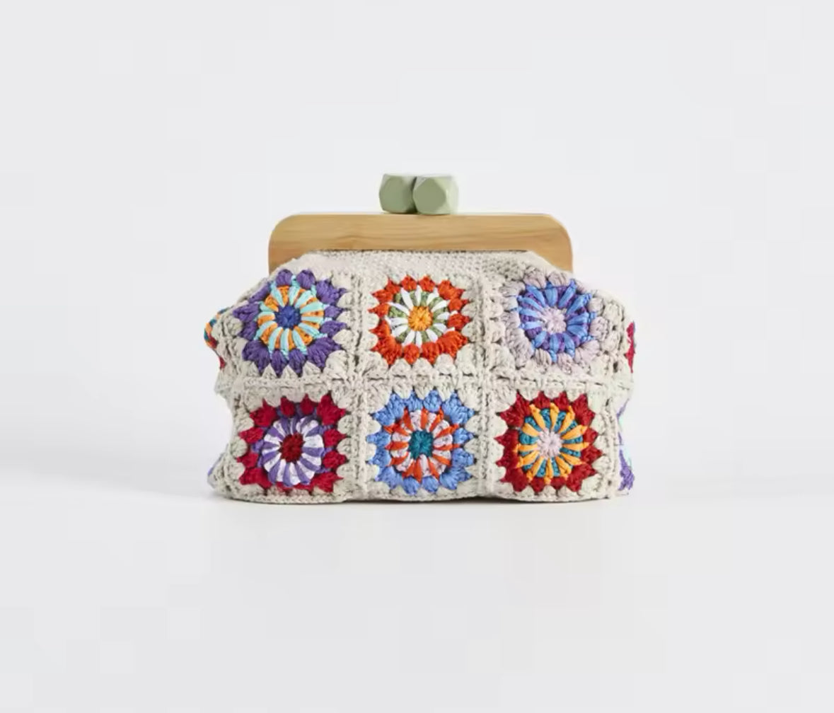 Bella granny square clutch