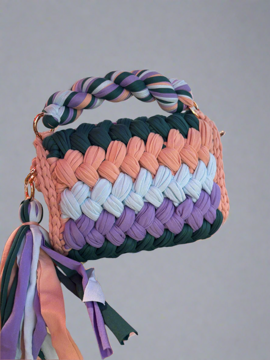 Violet puff bag