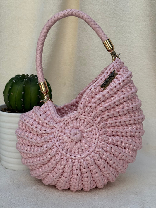 Ariel Round shell pink mermaid