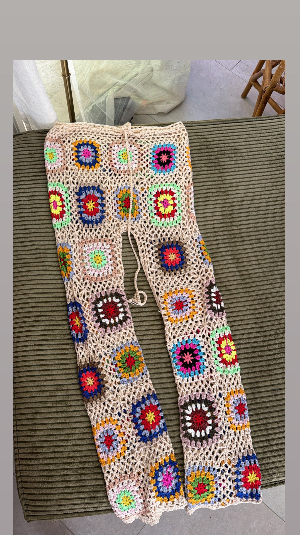 Granny square beach Pants