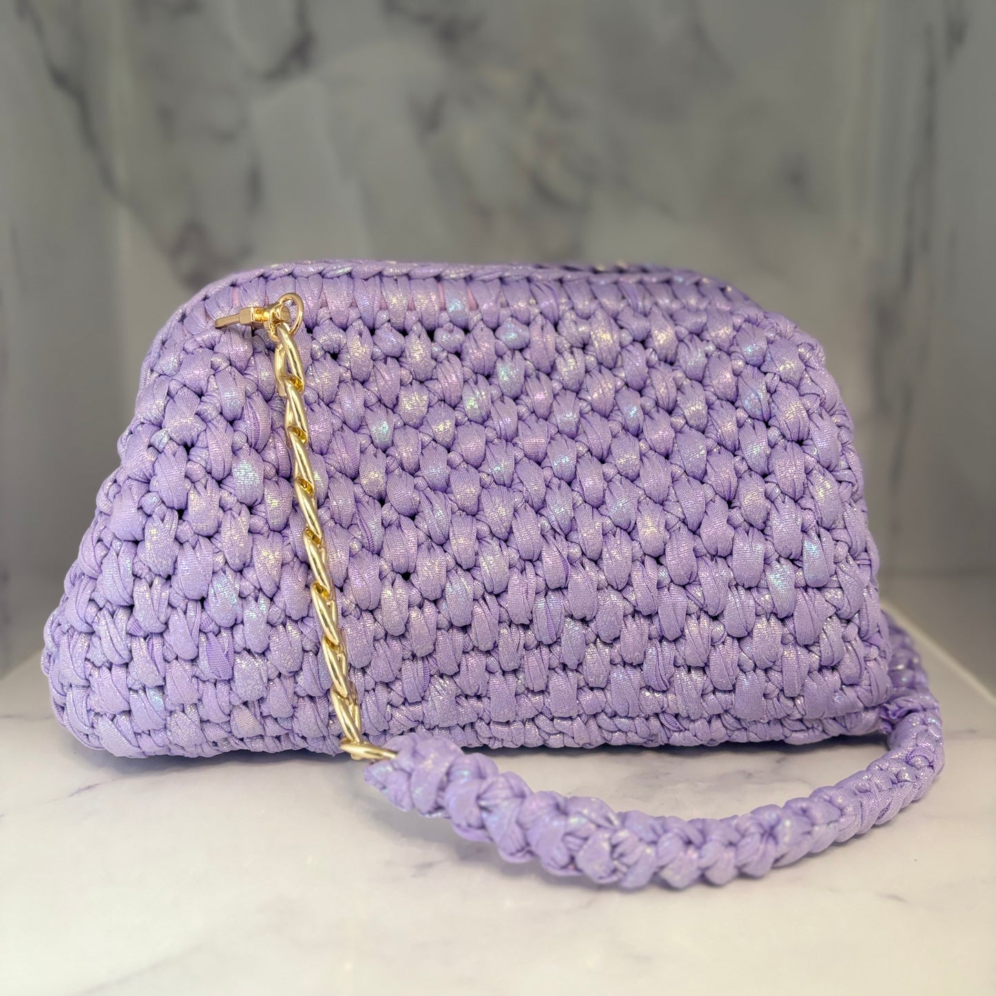 Sarah mermaid lilac Clutch