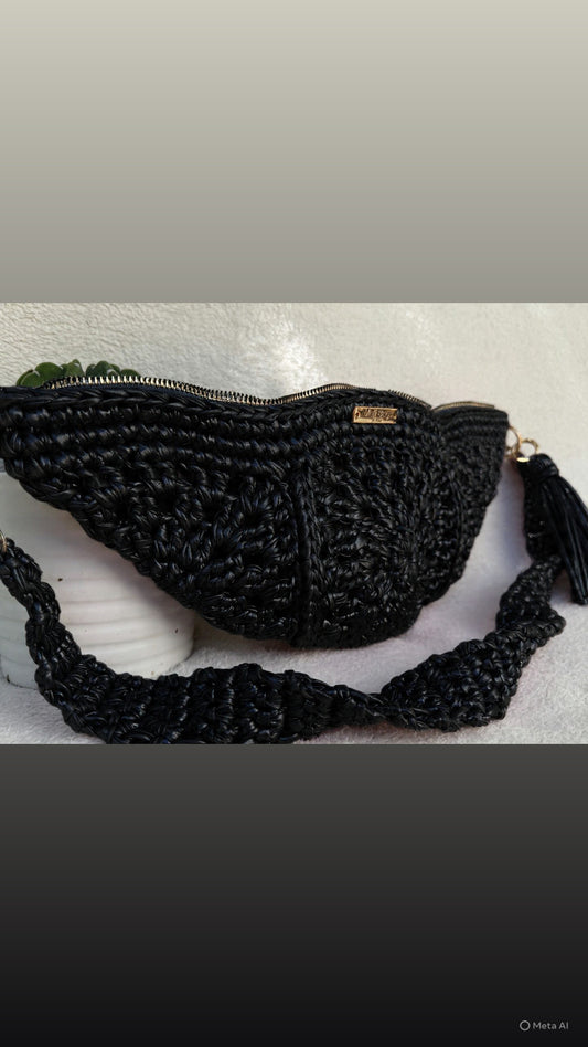 Luna shoulder bag leather black