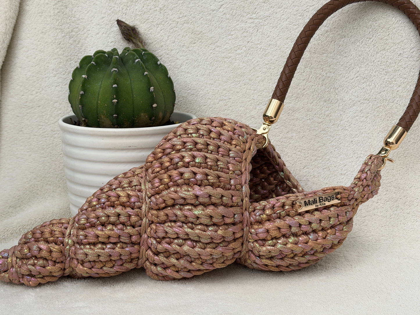 Ariel cone caramel mermaid bag