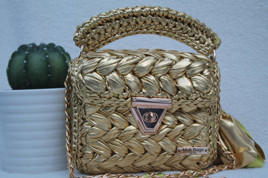 Nica gold metallic bag