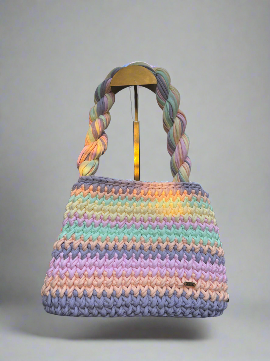 Carmen rainbow pastel Bag premium yarn