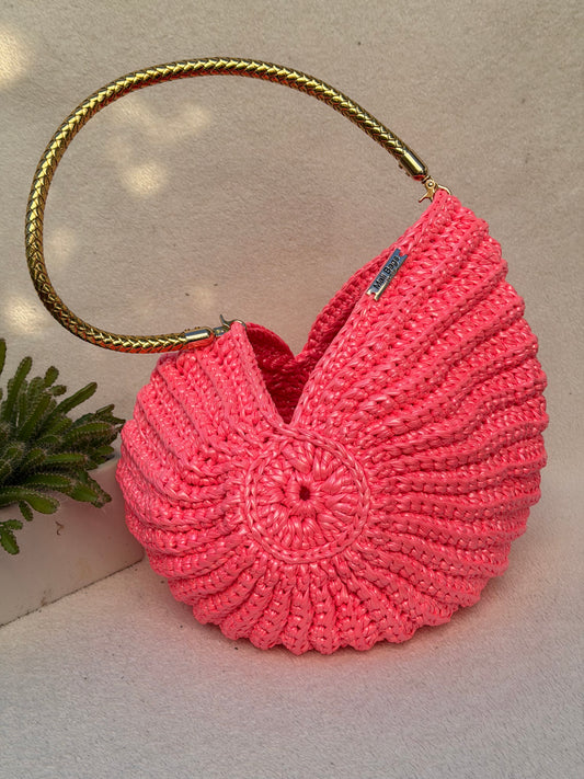 XXL Ariel seashell Neon Pink