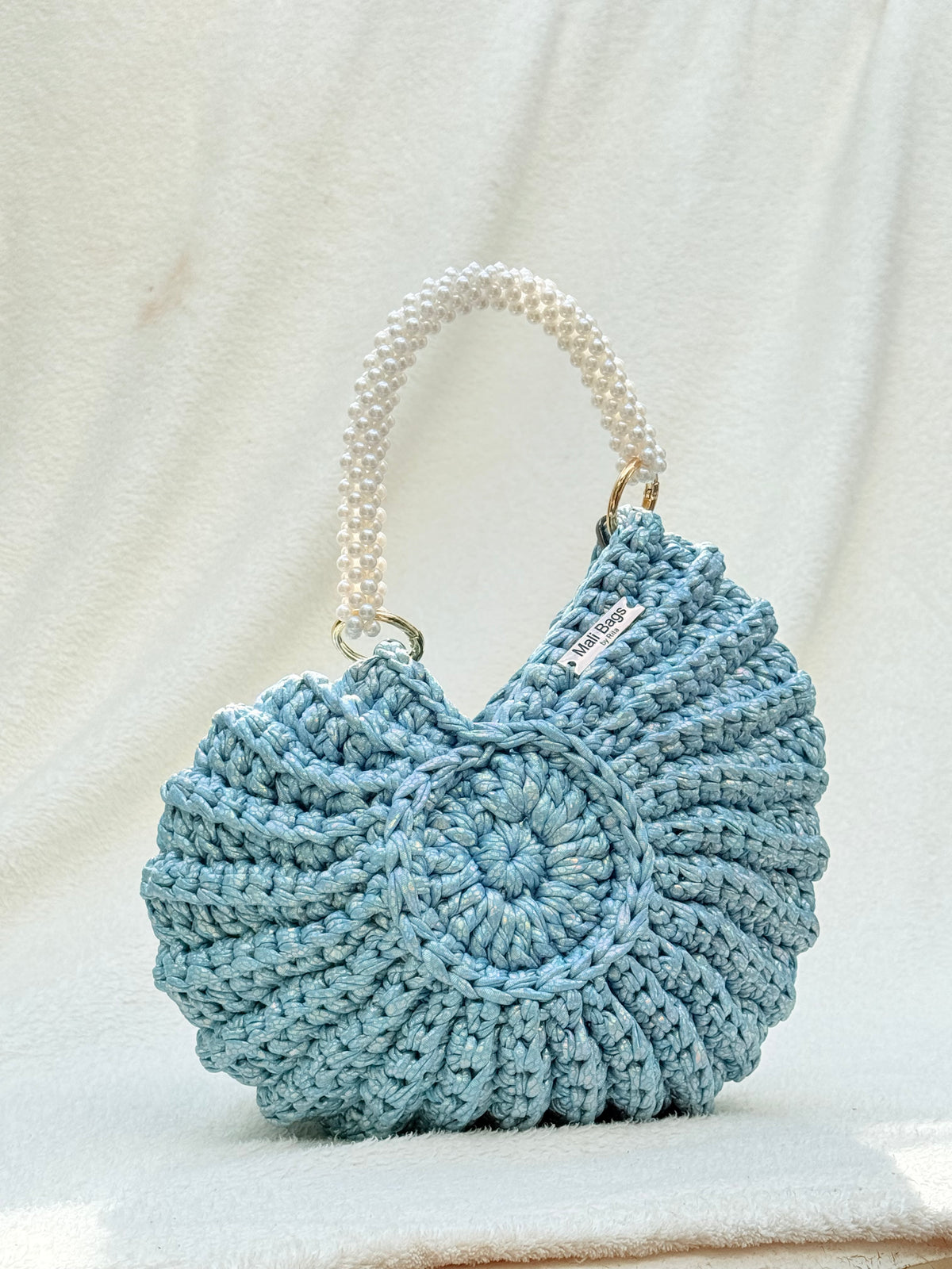 Ariel Round Shell in Iridescent Light Blue-thumbmail-8