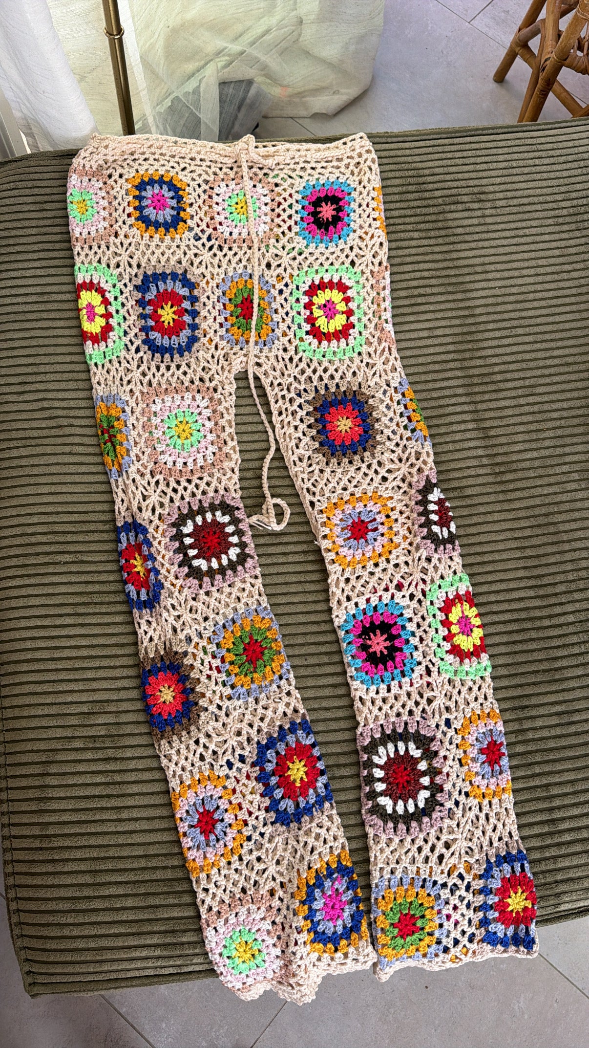 Granny square beach Pants