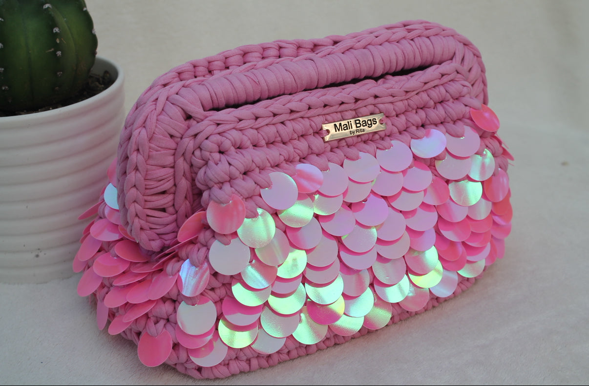 Alba Pink Mermaid Clutch