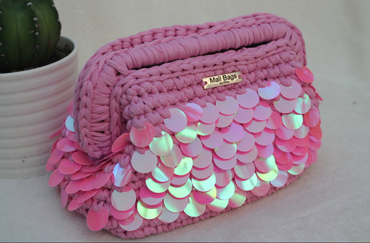 Alba Pink Mermaid Clutch